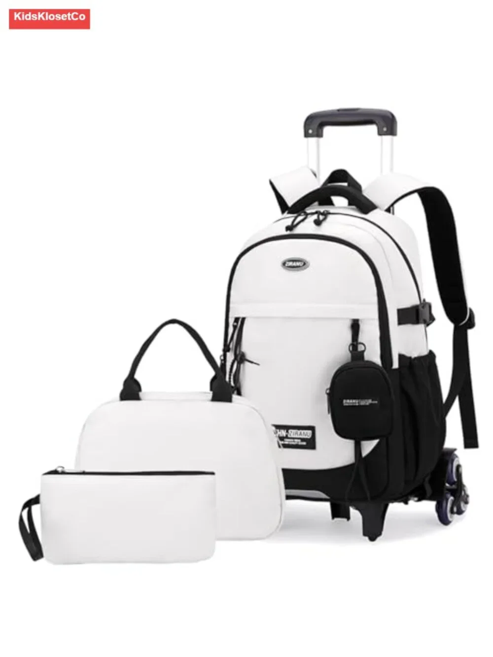 Kids Rolling Backpack with Lunch Box Set